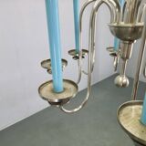 Art Deco Chandelier with Matching Sconces, Czechoslovakia 1930s