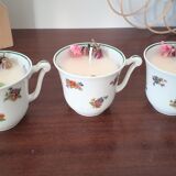 3 handmade candles