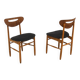 Set de 2 chaises en teck, AB Nässjö, Stolfabrik, Suède, 1960