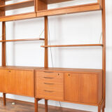 Mid-Century Teak Wall Unit by Torbjørn Afdal for Bruksbo, 1950s, Set of 2