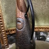 Copper & wood pitcher