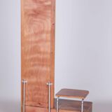 Restored Bauhaus Dressing Mirror, Mücke Melder, Chrome, Walnut, Czechia, 1930s