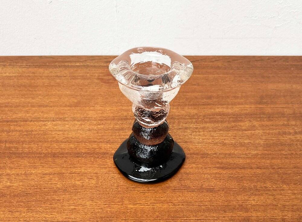 Chandelier en verre moderniste du milieu du siècle par Pertti Santalahti pour Humppila, Finlande, 1960s
