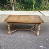 Table à manger de ferme extensible renaissance espagnol patinée 10 places