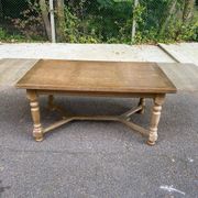 Table à manger de ferme extensible renaissance espagnol patinée 10 places