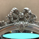 Mirror frame old art deco era 1930 aluminum fronton luvius cast