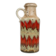 Vase vintage Scheurich poterie ouest-allemande LoRa Zig-Zag Fat Lava, 1970