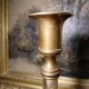 Brass crystal candlestick