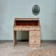 Bureau à rideau vintage, rénové