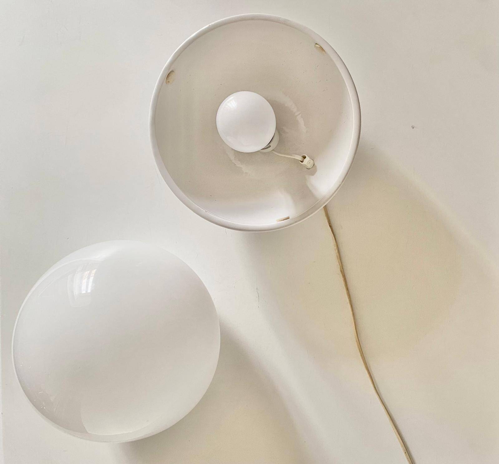 Midcentury Modern Murano and Ceramic Table Lamp, Lampalla Model, Italy 1970