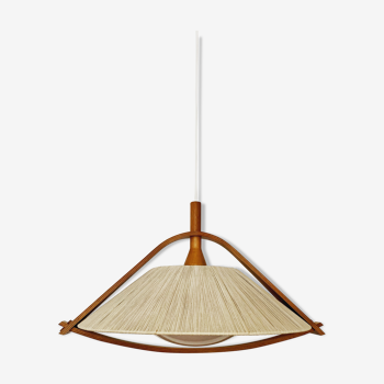 Mid-century modern bast pendant lamp by temde