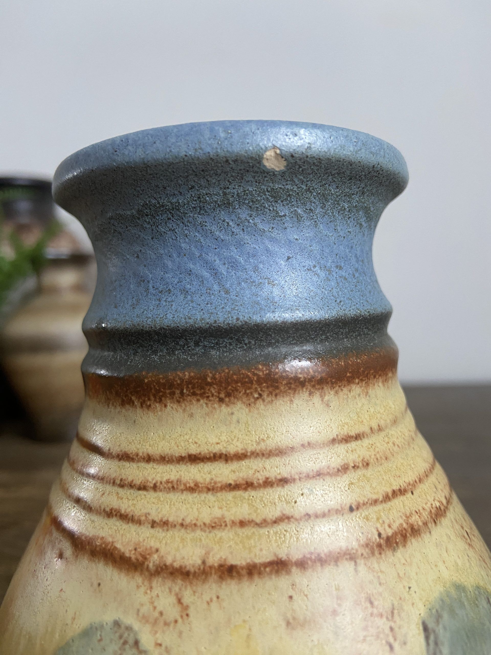 Blue west germany vase