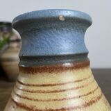 Vase west germany bleu