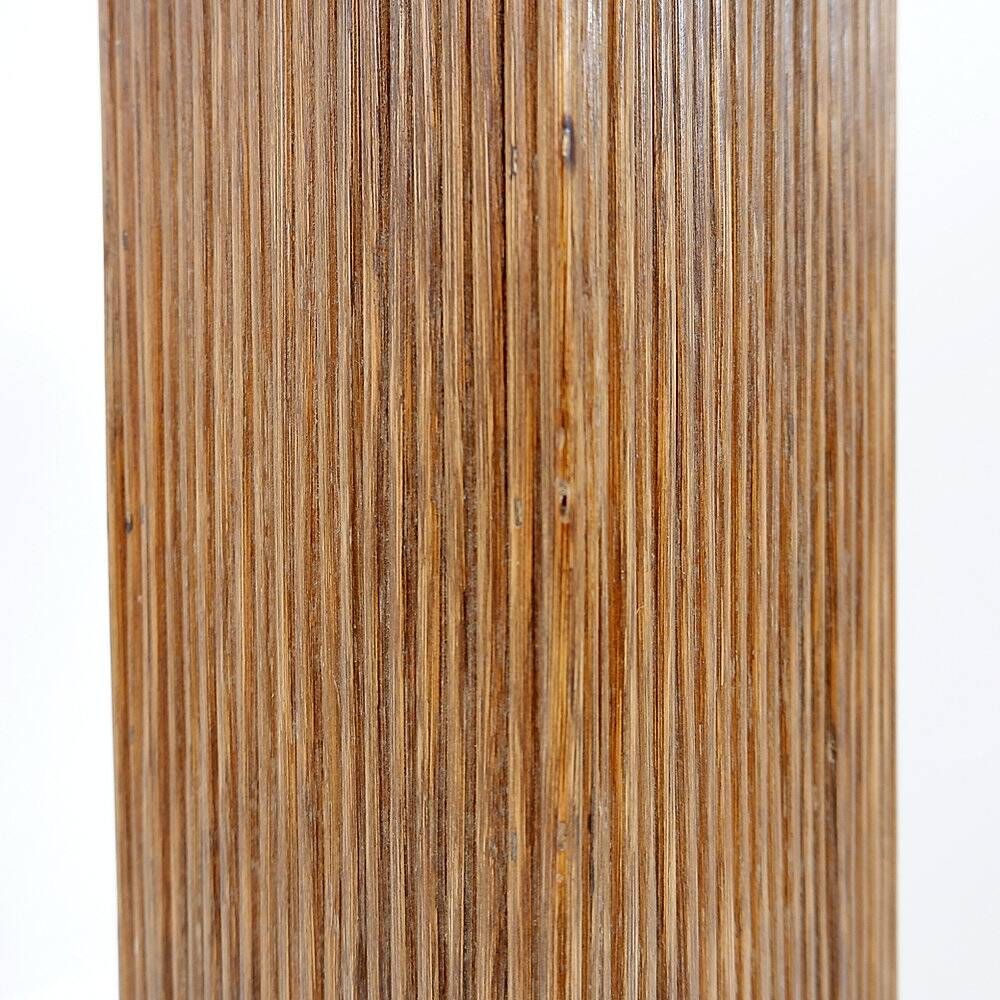 Pedestal console in pencil reed in the style of Vivai del Sud - 1970s