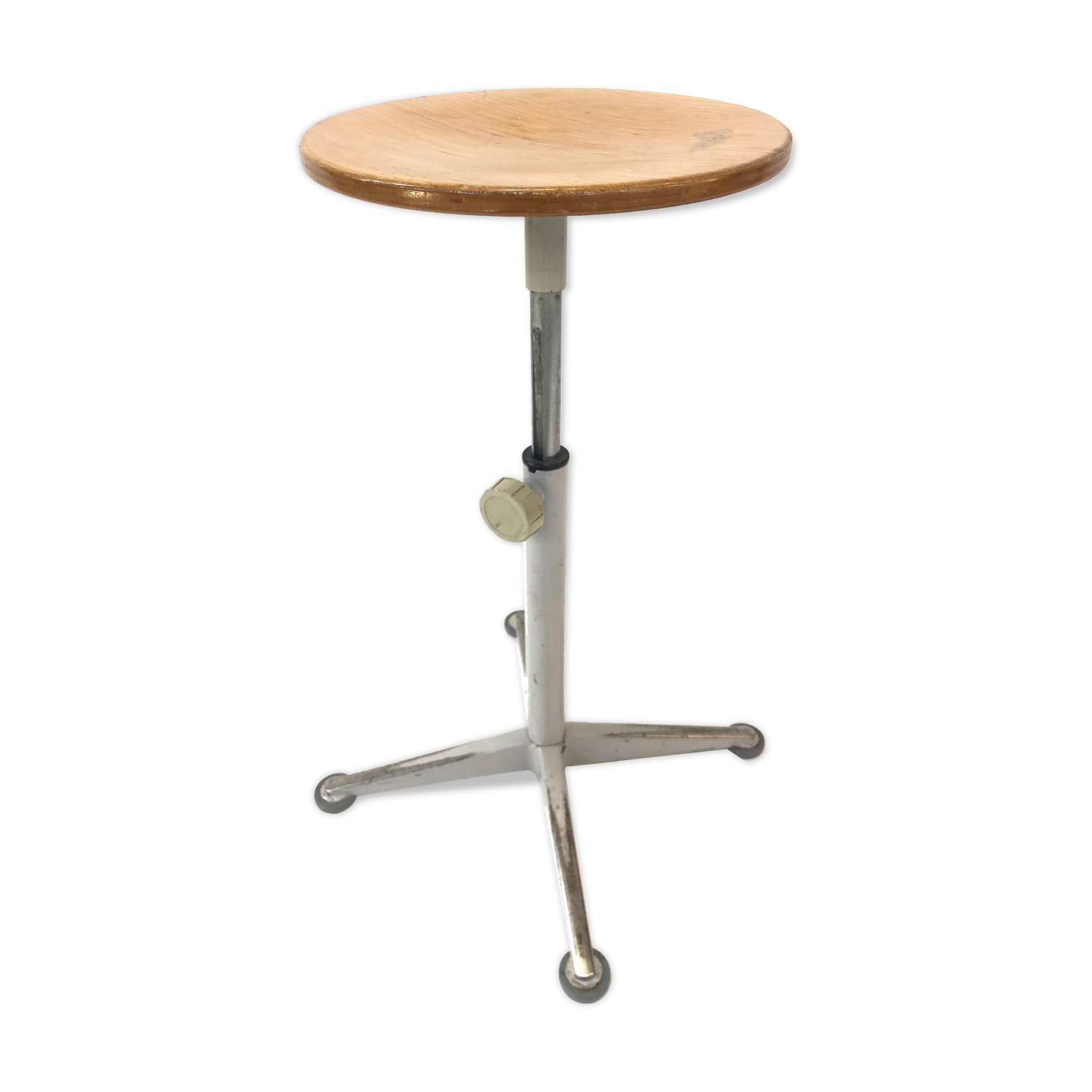 Vintage stool work tabouret by Friso Kramer Ahrend de Cirkel