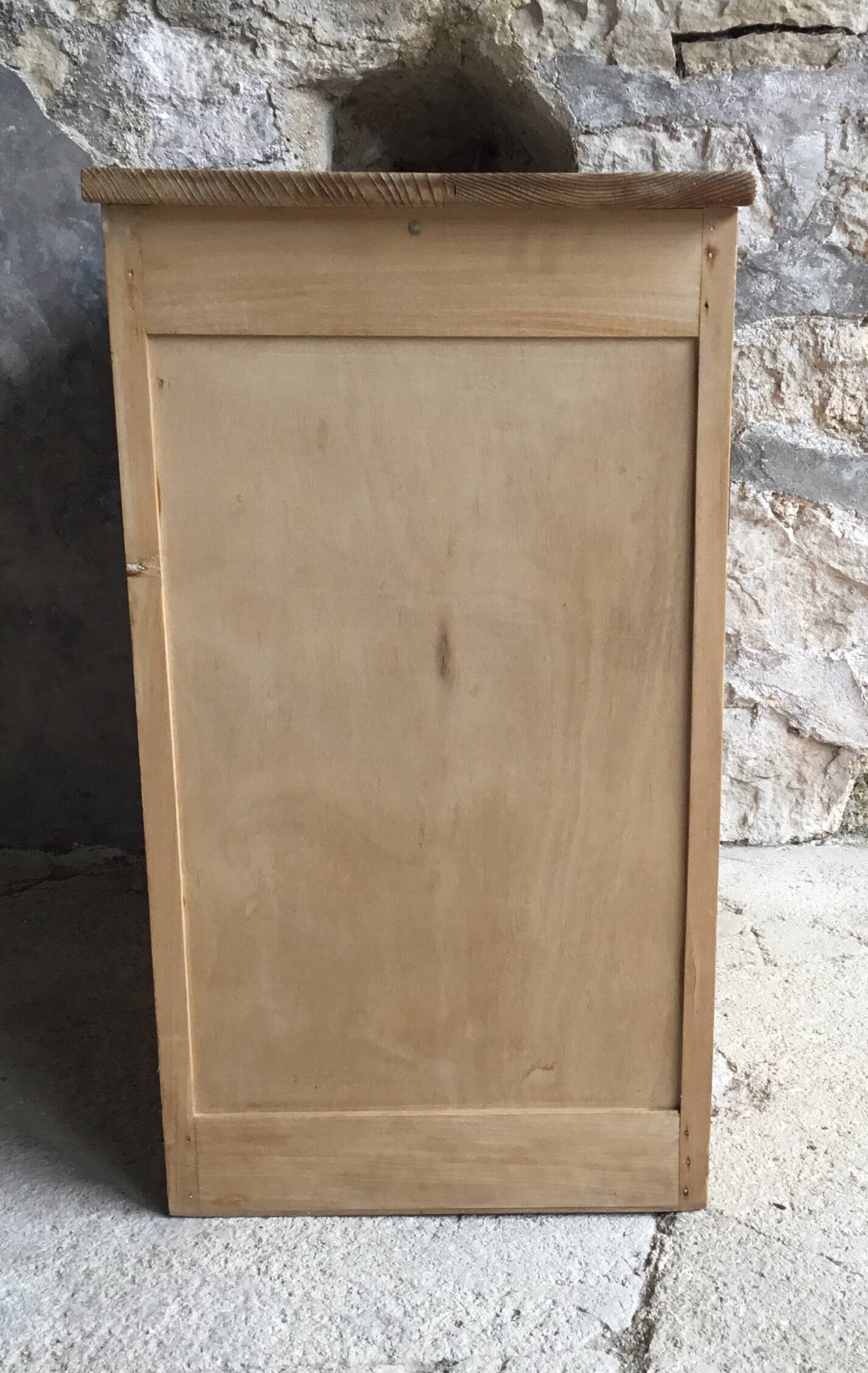 Parisian sideboard in raw wood - vintage 1960