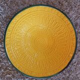 Large round dish. Dieulefit Caves. Vintage