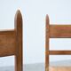Set of six French dining chairs