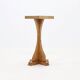 Sculptural Oak Pedestal Side Table 1950s