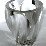 Lalique, Polished and Frosted Crystal Glass model Ingrid from 60s