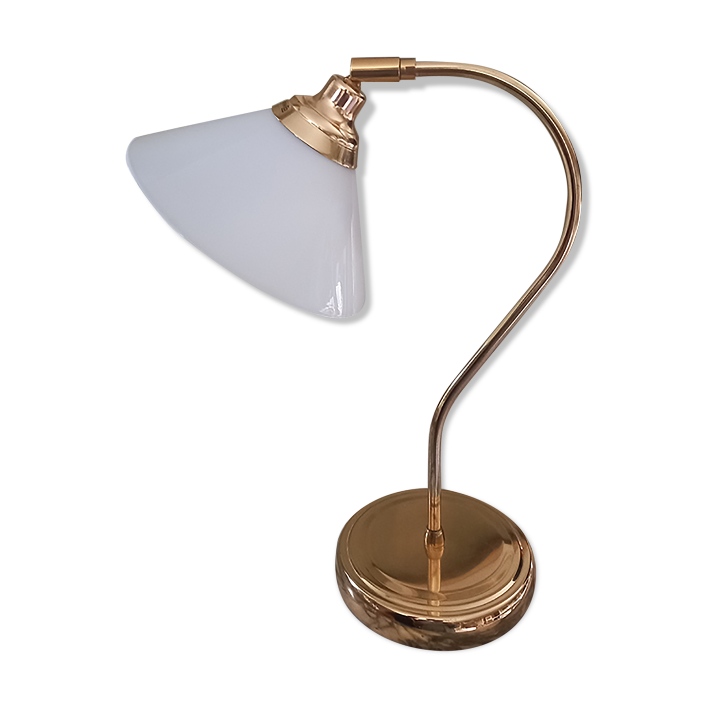 Lampe vintage opaline