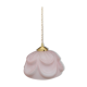 Pink frosted glass suspension