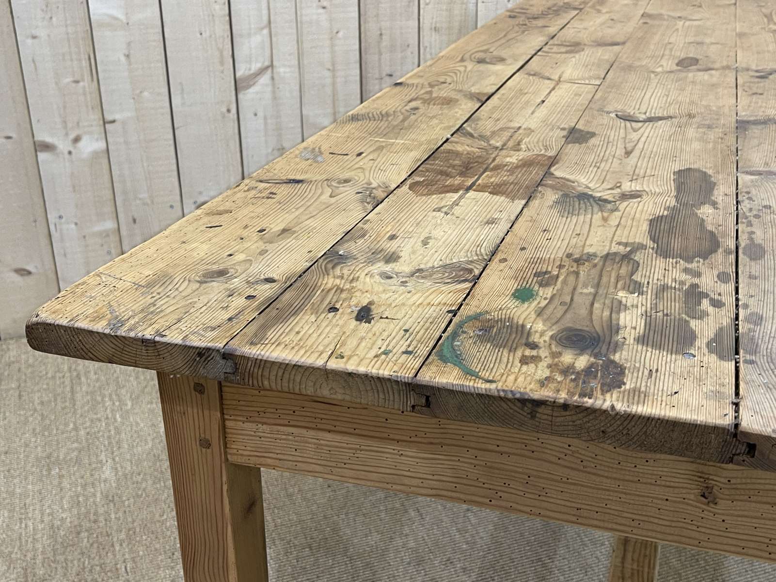 Early XXth fir farmhouse table