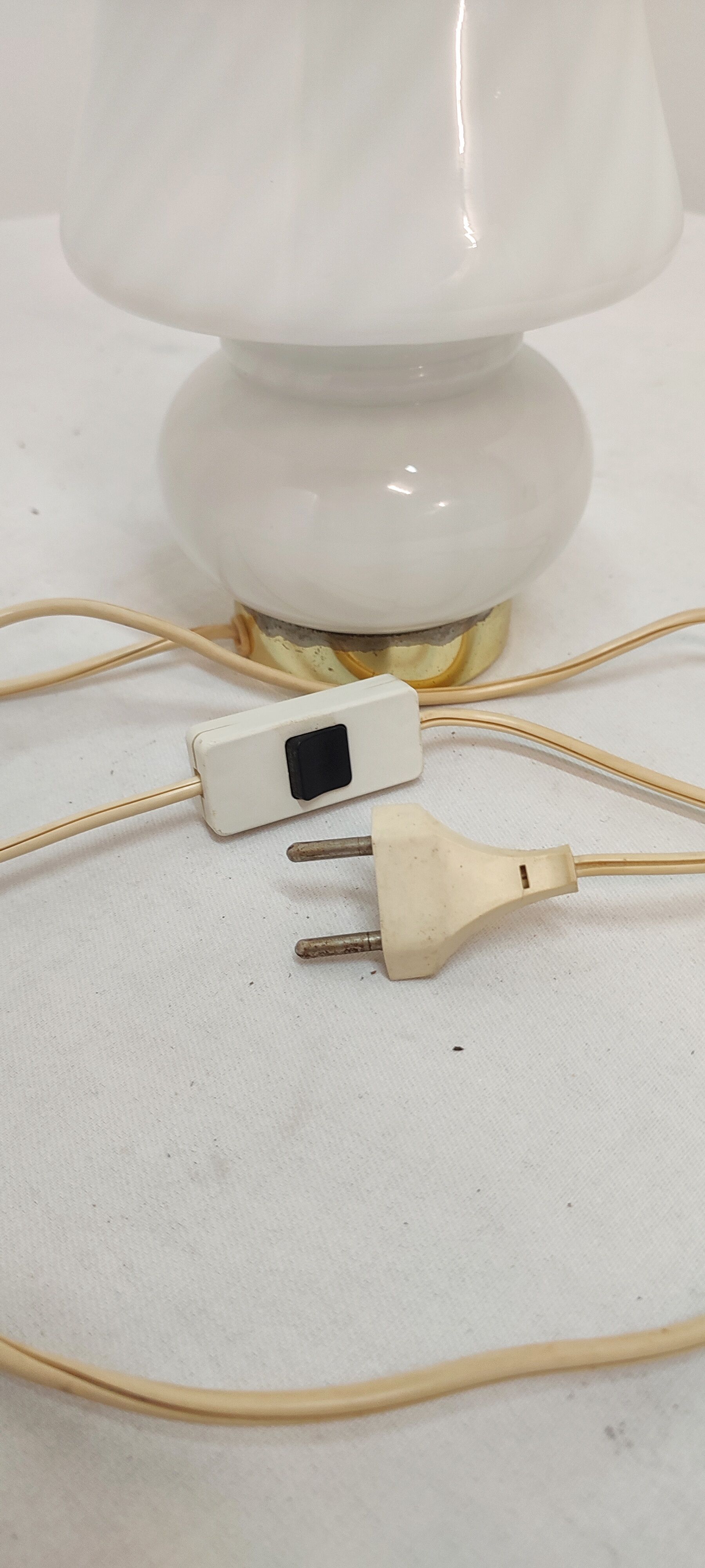 Table lamp "mushroom" of Murano glass. Italy, 1970s.