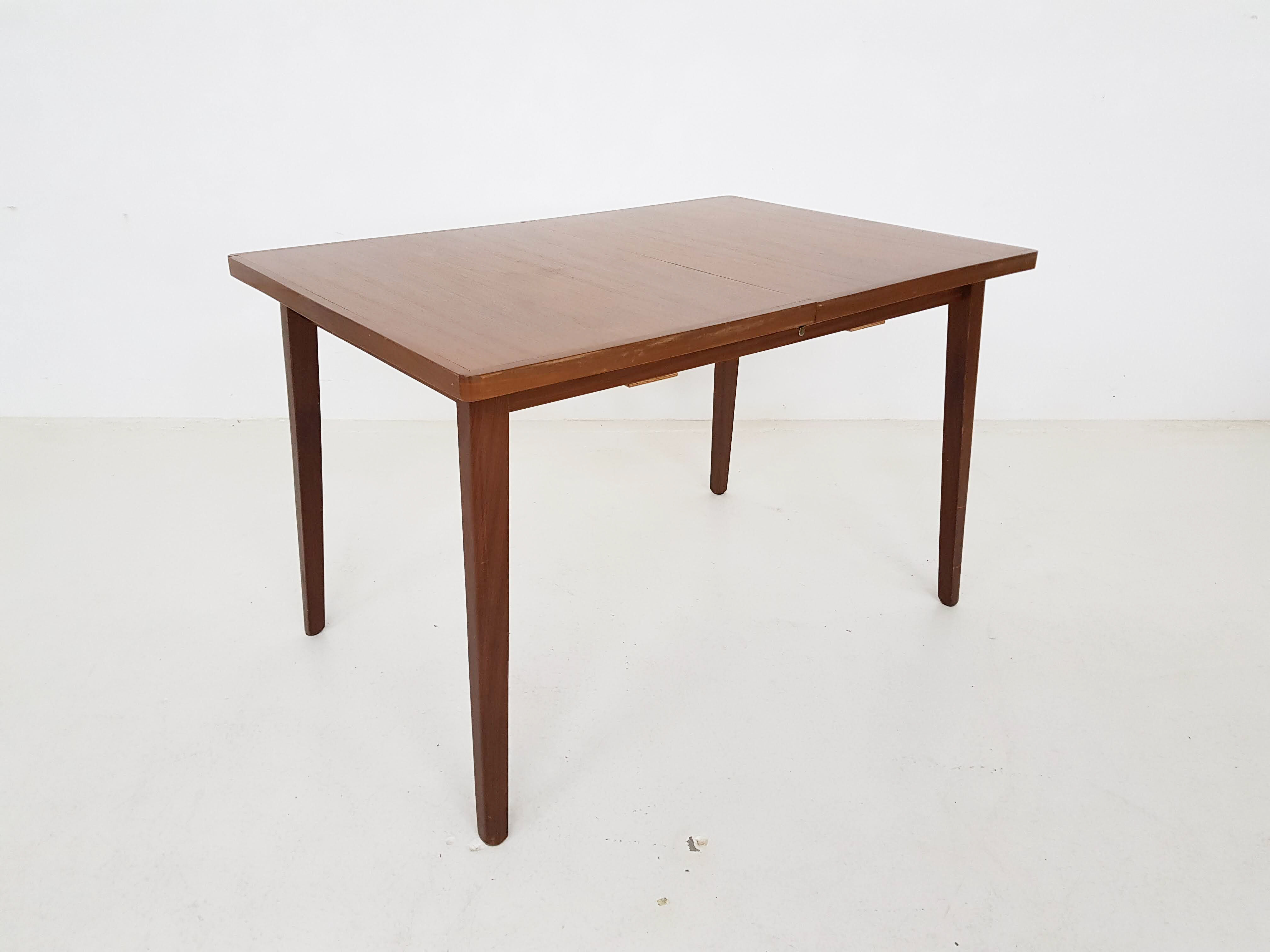 Vintage teak extendable dining table, The Netherlands 1960’s