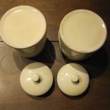 Ceramic pots with lid, coffee and tea