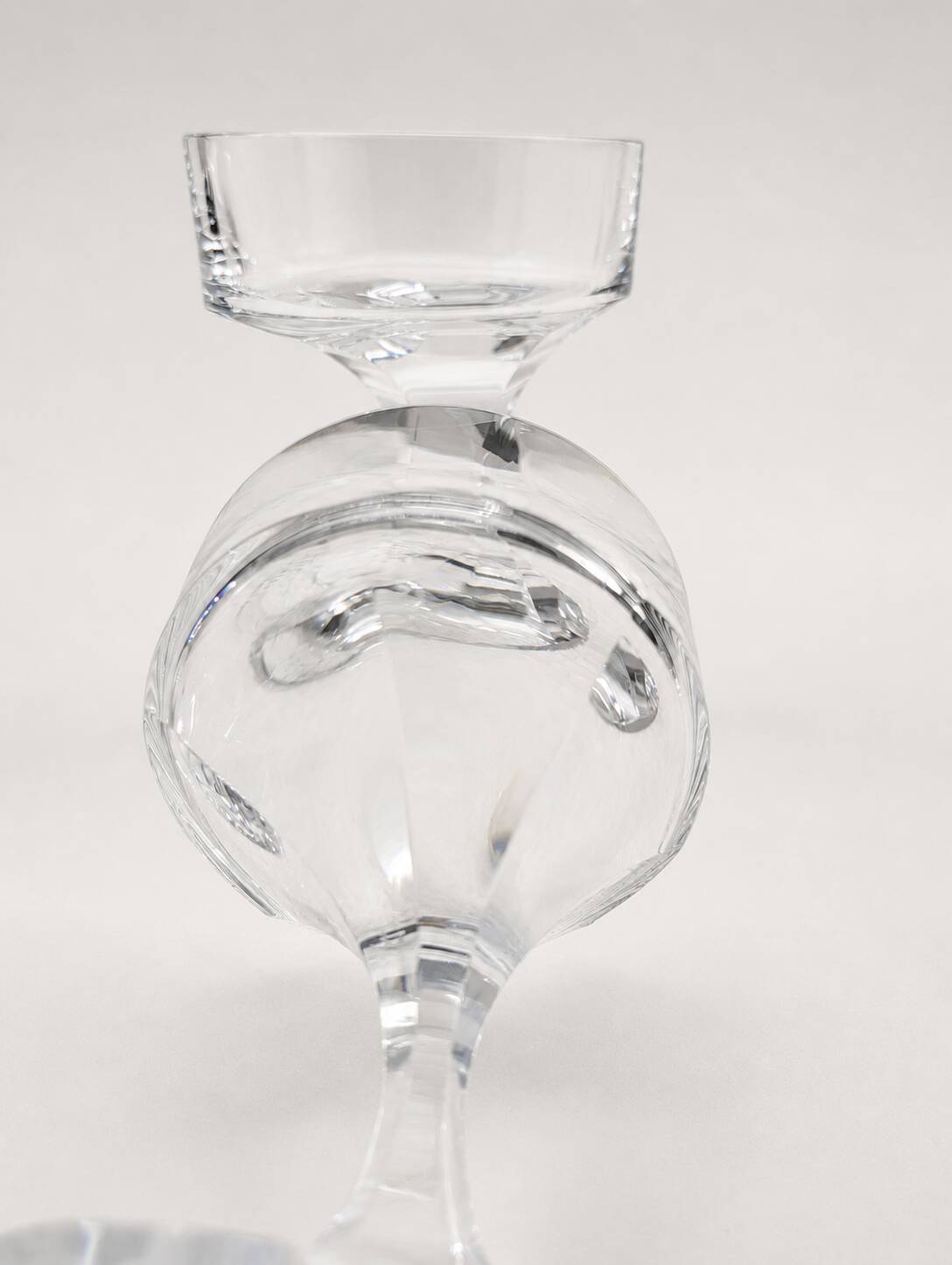 Baccarat - Boris Tabacoff - 2 Champagne glasses - Narcisse - Crystal