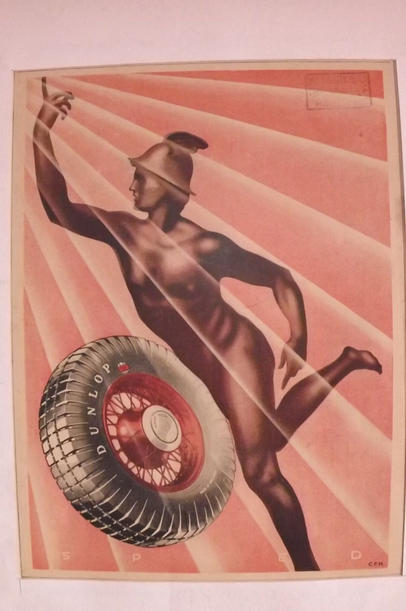 Affiche Pub Dunlop 1934