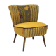 Chair vintage year 50 tissue "Lelièvre"