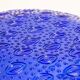 Vintage dark blue decorative plate in glass, Italy, 1960s.