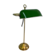 Art deco adjustable brass bankers table lamp, 1920's