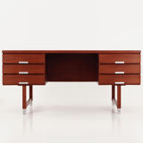 Teak desk design by Kai Kristiansen scandinavian design of the 1970s