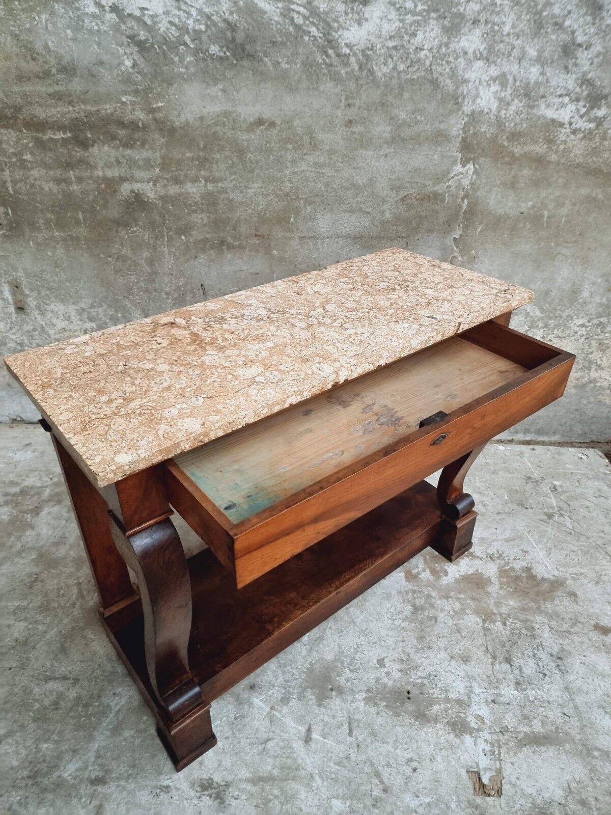 Antique side table trumeau or console table mahogany