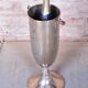 Art Deco Standing Champagne Cooler in Silver-Plated Metal, France, 1920s