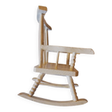 Vintage wooden rocking chair for dolls