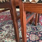 Series of six teak chairs