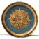 Italian cup golden wood blue