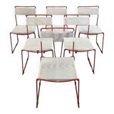 Set of six "Spaghetti" chairs by Giandomenico Belotti
