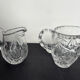2 crystal pitchers
