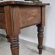 Rustic antique French farmhouse work table, Louis Philippe island