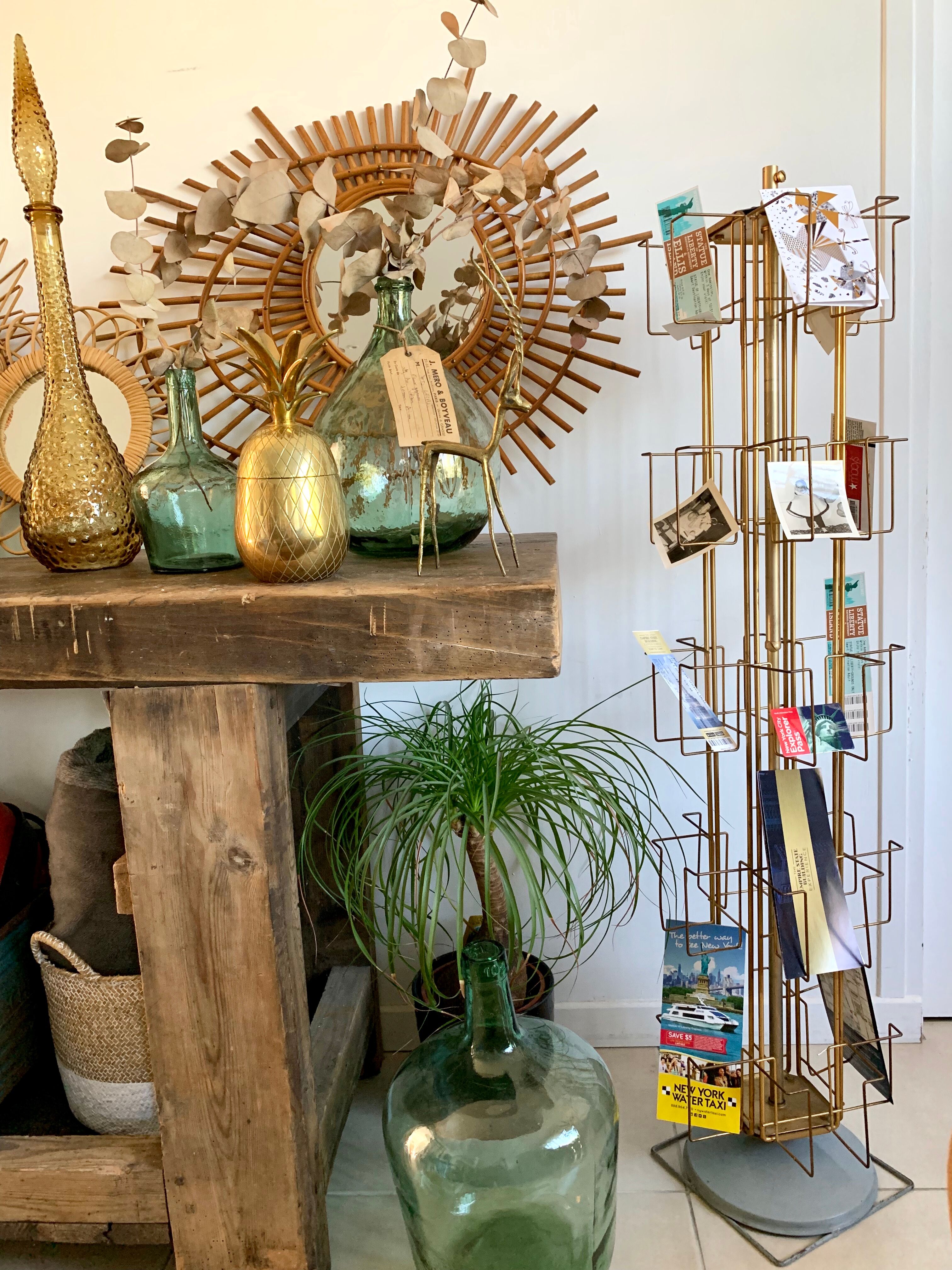 Show turnstile gilded postcards