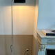 Vintage adjustable floor lamp, chrome and black, Gismondi for Artemide, Italy 1980