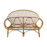 Rattan bench