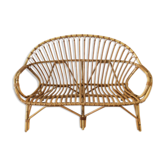 Rattan bench