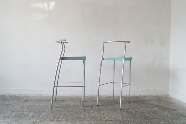 Vintage Stools Hi-Glob Bar Stool by Philippe Starck for Kartell, 1990s, Set of 2