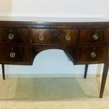 Sheraton flamed mahogany serving trolley, late 18th century